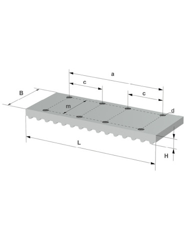 Plaque de jonction 60 x 200-T20-AP