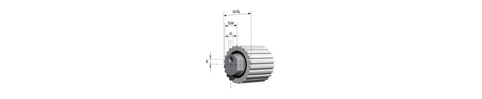 Toothed eccentric roller