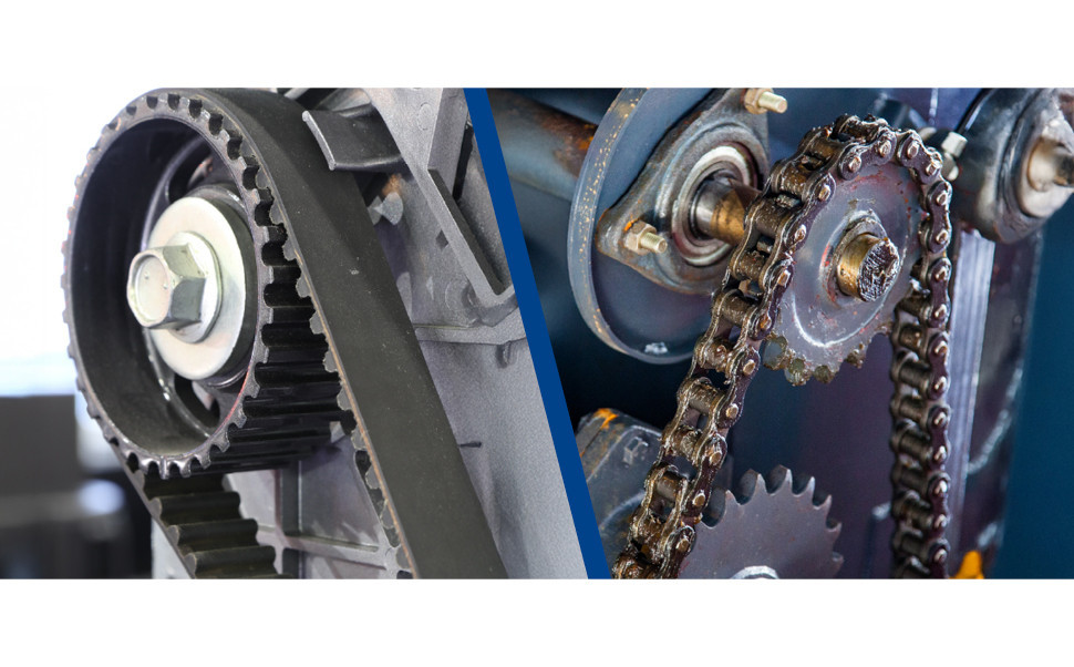 Courroies dentées ou chaînes : 5 raisons de passer aux courroies dentées